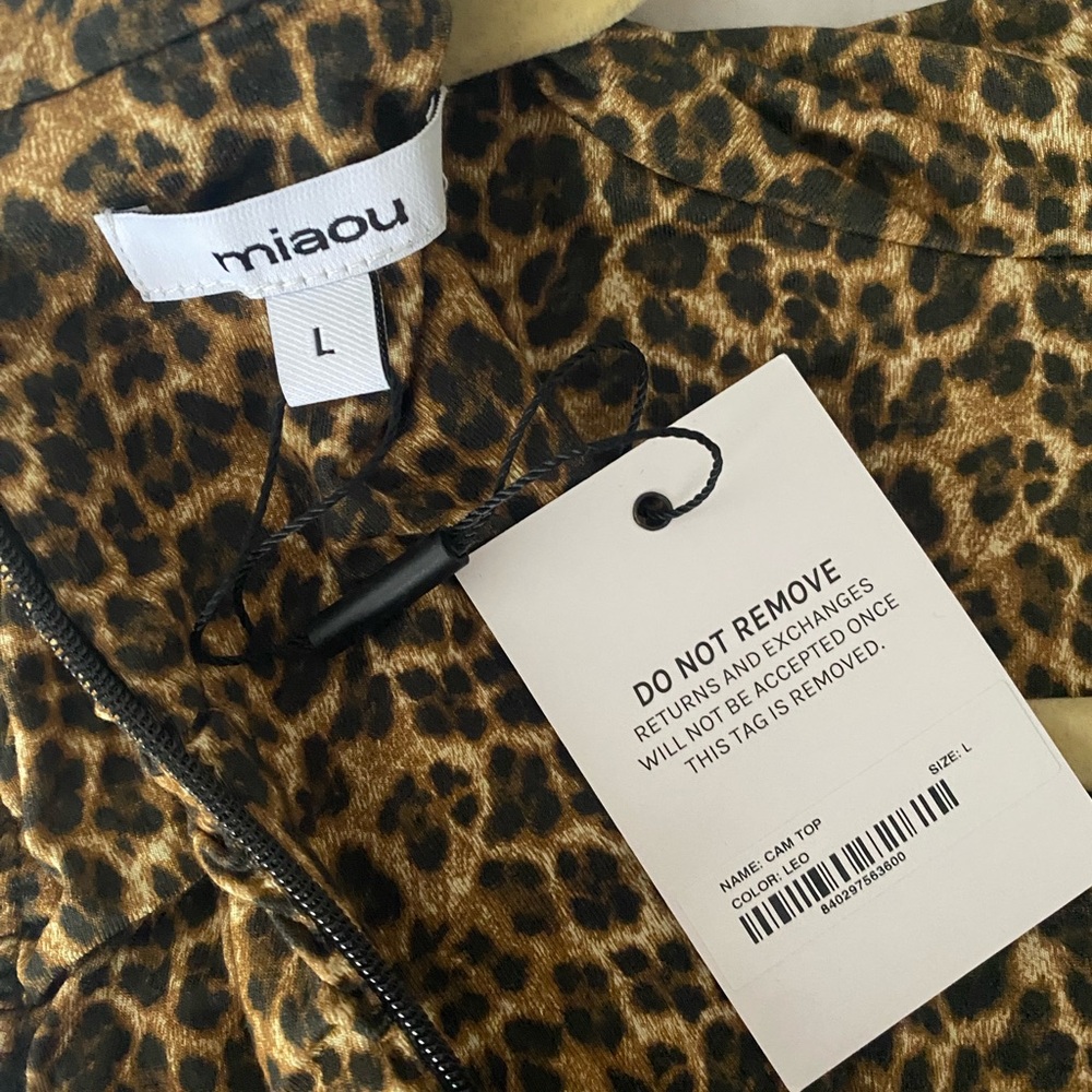 Miaou Leopard Print Cam Top - Picture 2 of 5